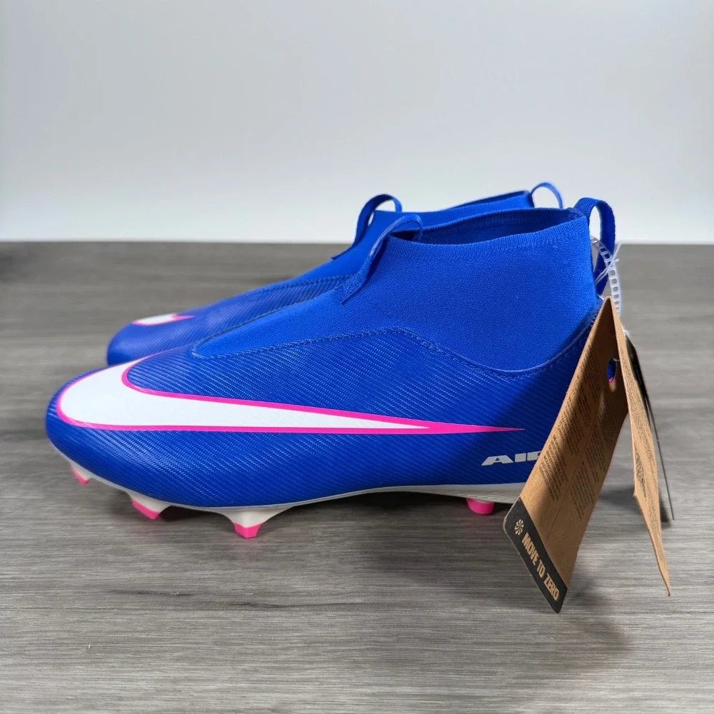 Nike Youth Air Zoom Superfly 10 Academy Blue Soccer Cleats FQ8304-446 Size 6Y